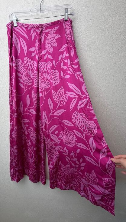 Poupette St. Barth Pants - Poupette St Barth Pink Pants Womens S Wide Leg